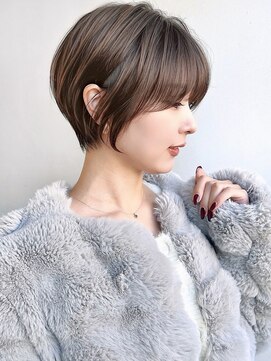 セイドット リー(Say. Ree) say.ショートボブひし形ショートダークレッドデザインカラー