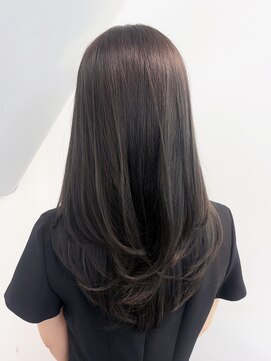 アイティーバイアルバム 八王子店(IT by ALBUM) ロング顔周りレイヤー大人ガーリー 似合わせカット_ba574852