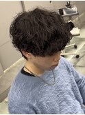 波巻き×シャドウパーマ