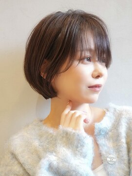 ウル(uru) 【ショートカット/坂本大樹】前髪ありひし形大人ショートボブ