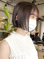 エリマ 調布(elima) ショートヘア顔周りレイヤーブリーチダブルカラーショートボブ