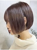 調布イルミナカラータッセルボブミルクティーベージュアッシュ