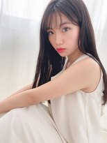 ヘアーズ ベリー 香椎店(hairs BERRY)&nbsp;BERRY/黒髪/美髪/ロング/斜めバング/オーガニック/夏