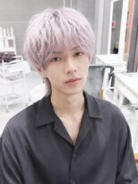 デイズ(days) ブリーチシルバーカラーツーブロックマッシュロングウルフカット