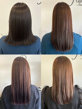 レポヘアー(Repos hair)の写真/髪質改善カラーで最小限ダメージに◎こだわりの商材×技術でカラーがより映える☆髪質改善カラーが人気♪