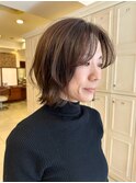 【miki】顔まわりレイヤー髪質改善水素トリートメント30代
