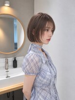 フォト 新宿三丁目(foto)&nbsp;髪質改善縮毛矯正地毛風ストレート切りっぱなしボブ