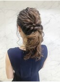 結婚式、二次会ヘアセット・ポニーテールヘアアレンジ☆