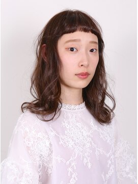 トランク ヘアー デザイン(tranq hair design) ワイドバング大人ミディアムパーマ