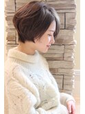 ３０代・４０代・５０代に人気シルエットが綺麗なショートボブ