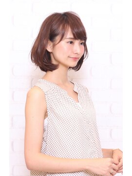 トゥルートラストトロワー 須玉店(True Trust trois) 大人可愛い20代30代40代骨格補正ボブ×ピンクブラウン