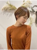 前髪カール/ネオシースルーバング/くびれボブ［銀座］