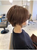 大人かわいい小顔前下がりくびれショートボブ