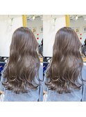 ブリーチなし 透明感グレージュ 西田大樹