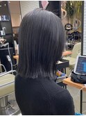 【DIFINO 青山】切りっぱなしボブ×透明感グレー