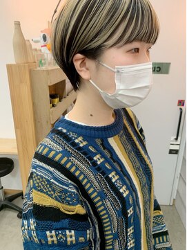 キューズ クラブ(cuz KLUB) 【cuzKLUB】耳掛けショート×コントラストカラー*池袋