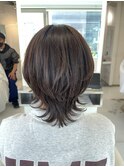 くびれ強めなウルフカット