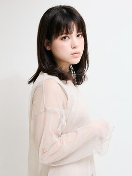 オンク 新宿(onk) 黒髪/グレーベージュ/レイヤーロング/前髪パーマ[新宿駅]