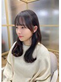 顔まわりカット/韓国ヘアー/20代/30代