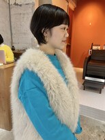 ユニ(uni)&nbsp;ワイドバング/ショートカット/黒髪ショート/20代/30代