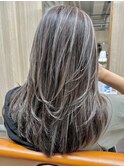 ナチュラルレイヤー/エアリーロング/美髪/グレージュカラー/船橋
