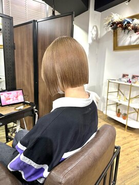 アルカナ 明治神宮前原宿(ARCANA) 切りっぱなしボブ エアリーロング 美髪 ピンクブラウン