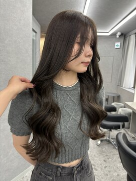 ボタン ハカタ(VOTAN hakata) 博多/韓国ヘア/オリーブグレージュ/ダブルカラー/赤み消し/前髪