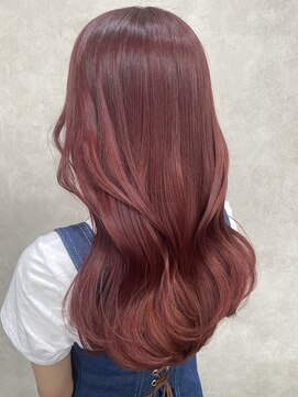 ルノン フィージュ(LUNON fieju) ボルドー/ピンクラベンダー/Wカラー/くびれ巻き