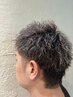 メンズカット＋ツイストパーマ　￥13600