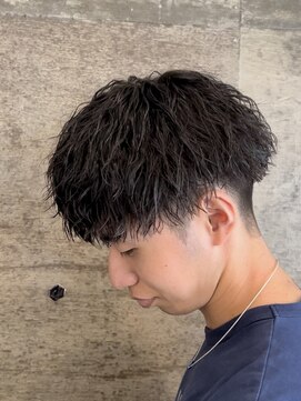 メンズギフト(men's GIFT) 刈り上げツーブロックツイストスパイラルパーマメンズマッシュ