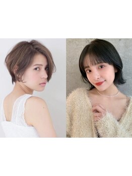 ショートヘアはバランスが命!顔周りやシルエットにこだわり360度可愛い仕上がり*小顔に導く[静岡/学割U24]
