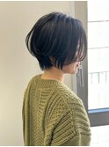 ◇大人可愛い20代30代40代50代前下がりショートボブ丸みショート