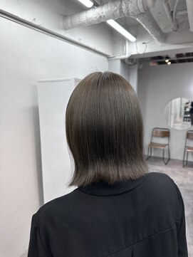 ヴェルダ 池袋店(verda) ブリーチなしダブルカラー　オリーブベージュ