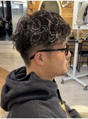 メンズパーマツイストスパイラルパーマシャドウパーマショート