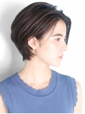 ショート・ボブ/面長/前髪なし/絶壁解消/30代/40代/50代/くびれ