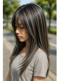 コントラストバレイヤージュ11/髪質改善/白髪染め/白髪ぼかし