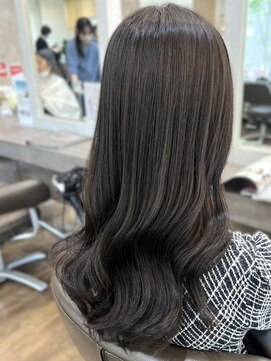 フルール(fleur) イルミナカラー*アッシュブラウン*美髪ロング*透明感カラー