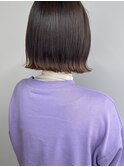 外ハネボブイメチェン外ハネボブ韓国マッシュ美髪裾カラー