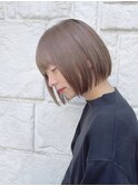 【川添桃花】髪質改善 透明感カラー 小顔 似合わせ ミニボブ