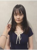 レイヤーカット/顔まわりカット/20代