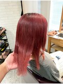 【横浜/横浜駅】赤髪×ストレートで魅せる個性派Style