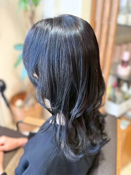 ヘアリゾート粋 ティガ 池袋店(tiga) 艶髪/ウェーブ/ダークグレージュ/髪質改善