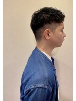 銀座マツナガ 浅草店&nbsp;ツーブロショート×ナチュラルゆるふわアイロンパーマ