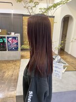 ヘアーアイスカルテット(HAIR ICI QUARTET) 冬トレンド◎暖色カラー×レッドブラウンの艶ロング