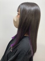 ガルボヘアー 桟橋店(garbo hair) プルシールエクステ インナーカラー 推しカラー パープル