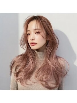 ノアドココ(noix de coco) デザインカラー/レイヤーカット/ウェットヘア/オリーブベージュ