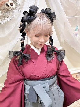 セットサロンエース(Set salon Ace)の写真/【深夜,早朝も対応★】卒業式/成人式、学校行事や推し活にも☆量産型、韓国ヘア、盛り髪、コーンロウも対応