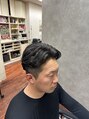メンズ美容室 タカミ サイドパートスタイルですパーマはラルフカールです