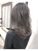 【Marl】ラベンダーグレージュカラーの外国人風セミディ♪