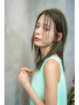 オースティン 門前仲町(AUSTIN) 大人かわいい前髪セシルカットココアブラウンフリンジウェーブ